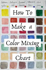 How To Make A Color Mixing Chart Art Studio Life Watercolor Acrylic Oil Color Mixing Chart Color Mixing Chart Acrylic Watercolor Mixing