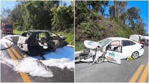 Paciente morre após carro de Secretaria de Saúde bater de frente com outro veículo na BR-470 em SC