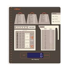 Digital Kitchen Food Scale With Conversion Chart And Lcd