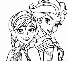 Elsa And Anna Coloring Pages Colored Novocom Top
