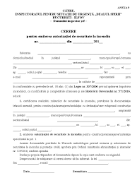 Amintim ca guvernul a decis, in august 2016, extinderea termenului pentru obtinerea autorizatiei de securitate la incendiu cu 6 luni, de la 31 decembrie 2016 la 30 iunie 2017, pentru a oferi suficient timp tuturor prioprietarilor sa obtina actele necesare. 7 Cerere Autorizatie Securitate La Incendiu Anexa 9
