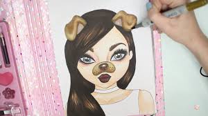 Supercoloring.com ist ein riesenspaß für alle altersstufen, für jungs und mädchen, kinder und erwachsene, teenager und kleinkinder, vorschüler und ältere schulkinder. Topmodel Malbuch How To Draw A Snapchat Girl Gesicht Malen Copics Foxy Draws Youtube