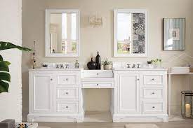 Bathroom vanities are an essential accessory to design your bathroom in the most attractive way. 94 De Soto Bright White Double Sink Bathroom Vanity