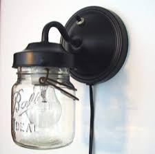 Plug In Mason Jar Wall Light The Lamp Goods