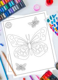 Many dark elements, not much space is left for paints. Free Printable Butterfly Coloring Pages For Kids