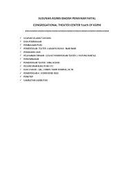 Home » unlabelled » contoh rundown acara natal sekolah minggu : Susunan Acara Ibadah Perayaan Natal Pdf
