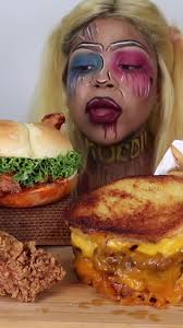 Harleya Eating Burger