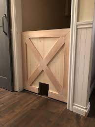 Diy Baby Gate With Cat Door Diy Baby Gate Cat Door Diy Diy Door