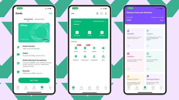 Opay fintech User Interface