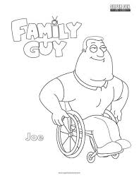Family guy drawings to print and color. Joe Family Guy Coloring Page Super Fun Coloring