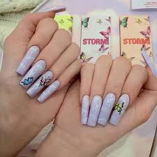 Make your short square nails, the perfect spring nails. 23 Ways To Wear Trendy Butterfly Nails This Spring Stayglam