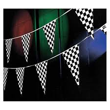 Black And White Checkered Flag Banner 100 Foot Black White Racing Checkered Pennant Flag Banner Birthday Decor Checkered Flag Party Nascar Party Race Car Party