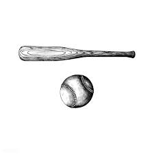 Baseball Bat Drawing Black And White Download Premium Vector Of Hand Drawn Baseball Bat And Ball 410760 How To Draw Hands Baseball Bat Drawing Baseball Bat