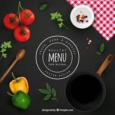 Healthy Menu Background Healthy Menu Food Menu Design Food