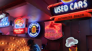 The image most often associated with the story that tesla invented neon signs does look pretty convincing at first blush. Things To Do In The Dalles Oregon National Neon Sign Museum