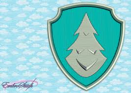 Paw Patrol Logo Of Everest Embroidery Design 3 Sizes