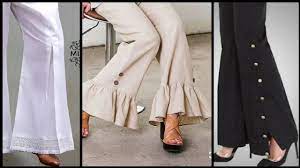 50 bell bottom trousers ideas in 2021 ladies bell bottom trouser design plazo trouser designs top 60 bell bottom trouser design. Latest Stylish Bell Bottom Trouser Design Styles 2020 Bell Bottom Trousers Palazzo Pants Designs Youtube