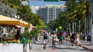 Miami beach is where a mix of cultures, residents and travelers mingle. Florida City Moves Away From Palm Trees