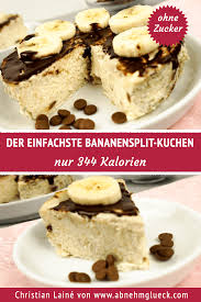 23cm durchmesser die äpfel sollen nicht mit eingerechnet werden, analog zur kalorienangabe, die sich ja auch nur auf die. Der Einfachste Bananensplit Kuchen Nur 344 Kalorien Bananensplit Kuchen Bananensplit Kuchen Kalorienarm