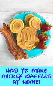 Mickey Waffles At Home Disney Breakfast Disney World Food Waffle Recipes