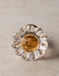 Great savings & free delivery / collection on many items. Crystal Glass Daisy Flower Jewelry Box Knob Knobco