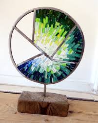 Transparent Mosaic In Handmade Iron Frame Dalle De Verre Glass Mosaik Kunst Mosaik