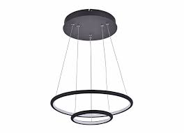 Circular Pendant Light Led Black Or White 36 W 40 Cm Myplanetled