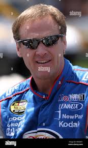 Rusty Wallace, driver of the Miller Lite Dodge, awaits the start of the  NEXTEL Cup Series