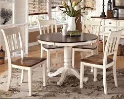 White Dinette Sets Whitesburg White Cottage Dining Set With Round Pedestal Table Round Dining Room Sets Round Dining Table Sets White Round Dining Table
