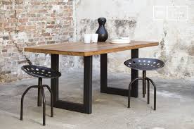 Mesa Peterstivy Madera Teca Barnizada Table Teck Table Industrielle Table A Manger En Bois