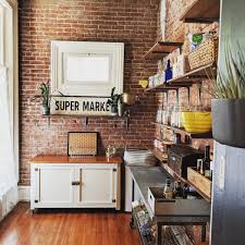 We wanted the bricks to line up exactly so it looked more like real. 18 Kitchens With Exposed Brick Walls Kitchn