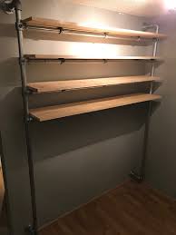 Buy inspire pull down closet rod, adjustable up to 42, professional, heavy duty steel: 44 Diy Closet Ideas Built With Pipe Fittings Simplified Building