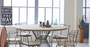 Lina Pine And Metal Dinner Table 140 Dining Table Dining Room Table Round Dining Table