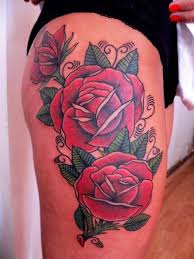 By dubuddha september 30, 2015. Red Roses Tattoo On Thigh