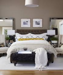 Good Idea To Put Big Mirrors Beside Bed It Makes The Room Look Bigger And Reflects The Windows For More Small Master Bedroom Contemporary Bedroom Home Bedroom
