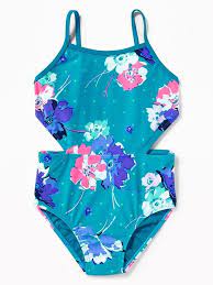 One Piece Cutout Swimsuit For Girls Kids Bathing Suits Girls Bathing Suits Kids Cute Bathing Suits