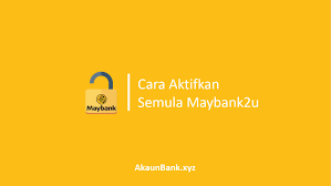 Dah buat lama dah i akaun ni. Cara Aktifkan Semula Maybank2u Internet Banking