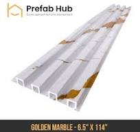 WPC Slat Wall Panel - Golden Marble