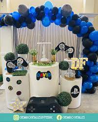 Sorpresa David Hoy Toco Festejar Los 8 Anos De David Fernando Y Como Todo Gamer Las Tematica Fue De Playstation Grac Event Decor Birthday Event