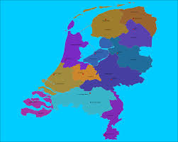 Grote Kaart Provincies Van Nederland En Hoofdsteden Nederland Kaarten Aardrijkskunde