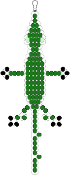 Bead Patterns For Animal Key Chains Plastic Bead Crafts Pony Bead Animals Pony Bead Patterns