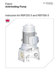 Framo Anti-Heeling Pump Manual | PDF | Pump | Bearing ...