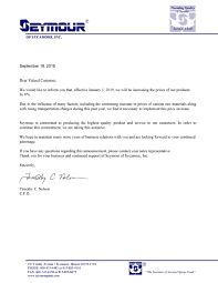 Price Increase Letter Sample Everything You Need To Know About Implementing A Price Increase
