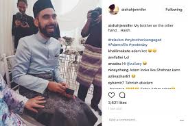 Statesman of the obvious and champion of the inane. Aishah Sinclair Kongsi Ekspresi Lucu Adam Sinclair Media Hiburan