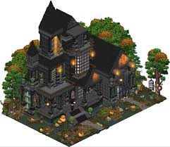 Gothic Habbo Mansion In 2020 Pixel Art Characters Pixel Art Isometric Art
