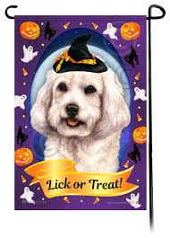Cockapoo Halloween Howls Garden Flag