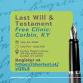 Last Will & Testament Free Clinic: Corbin, KY