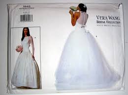 Vintage Vera Wang Bridal Dress Pattern 1945 Vogue Original Size 8 10 12 Vera Wang Bridal Dresses Wedding Dress Patterns Bridal Dress Patterns