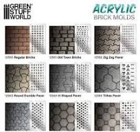12562 - Acrylic Molds - Zig Zag Pavement (Pack of 2)