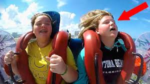One friend has a much more exciting time that the other. Girls No Hands Funny Slingshot Ride Compilation Youtube